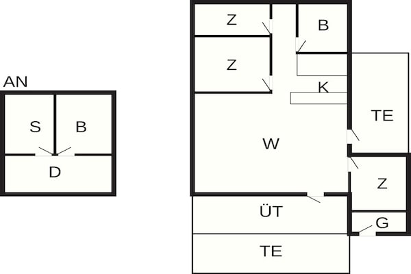 Foto van Gezellig huisje vlakbij Blokhus - Vakantiehuis in Blokhus - FloorPlan