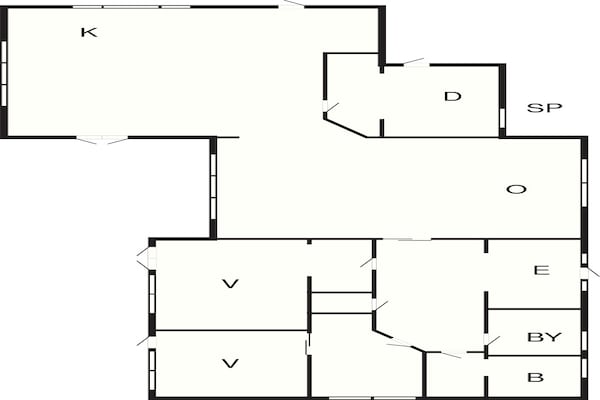 Foto van 7 persoons vakantie huis in Glesborg - Vakantiehuis in Glesborg - FloorPlan