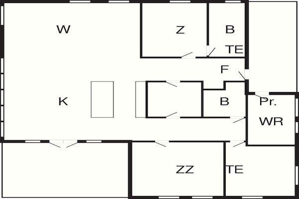 Foto van 6 persoons vakantie huis in Væggerløse-By Traum - Vakantiehuis in Væggerløse - FloorPlan