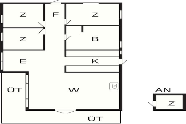 Foto van 6 persoons vakantie huis in Ebeltoft-By Traum - Vakantiehuis in Ebeltoft - FloorPlan