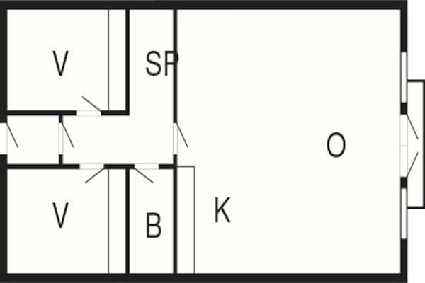 Foto van 6 persoons vakantie huis op een vakantie park in Blokhus - FloorPlan