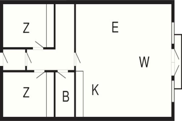 Foto van 6 persoons vakantie huis op een vakantie park in Blokhus - FloorPlan