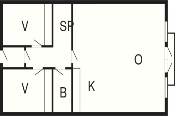 Foto van 6 persoons vakantie huis op een vakantie park in Blokhus - FloorPlan