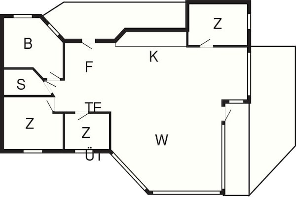 Foto van 6 persoons vakantie huis in Bjert-By Traum - Vakantiehuis in Bjert - FloorPlan