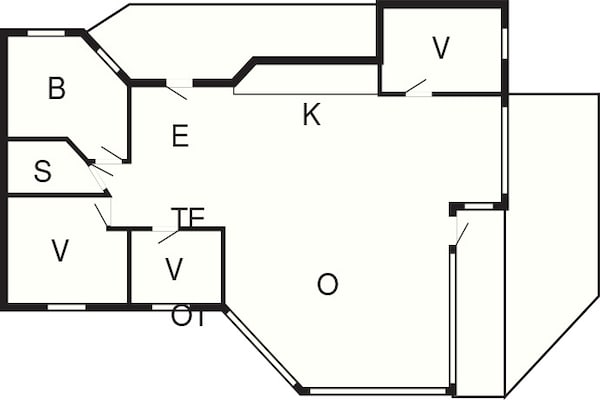 Foto van 6 persoons vakantie huis in Bjert-By Traum - Vakantiehuis in Bjert - FloorPlan