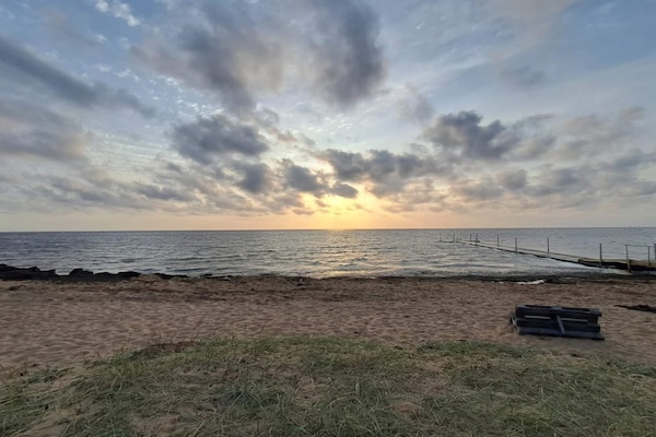 Foto van Licht vakantiehuis met bubbelbad - Vakantiehuis in Væggerløse - WaterView