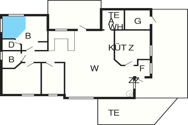 Foto van 6 persoons vakantie huis in Hals-By Traum - Vakantiehuis in Hals - FloorPlan