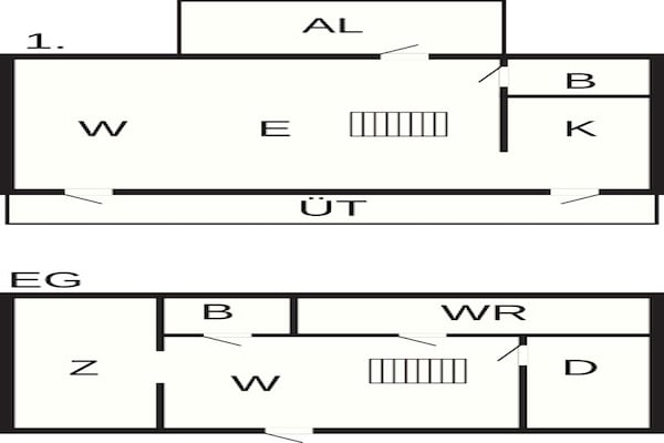 Foto van Comfortabele villa in Ahus aan zee - Vakantiehuis in Åhus - FloorPlan