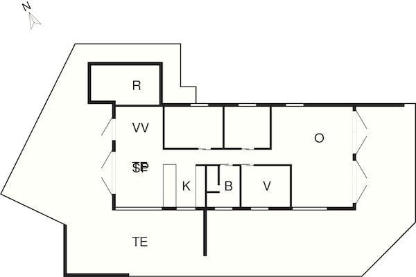 Foto van 6 persoons vakantie huis in Saltum-By Traum - Vakantiehuis in Saltum - FloorPlan