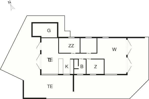 Foto van 6 persoons vakantie huis in Saltum-By Traum - Vakantiehuis in Saltum - FloorPlan