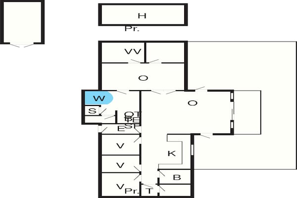 Foto van Rustige retraite vlakbij het strand - Vakantiehuis in Børkop - FloorPlan