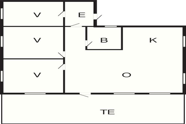 Foto van 6 persoons vakantie huis in olden - Vakantiehuis in Olden - FloorPlan