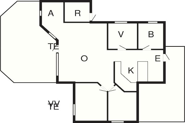 Foto van 6 persoons vakantie huis in Rødby - Vakantiehuis in Rødby - FloorPlan