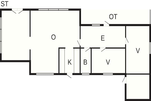 Foto van 6 persoons vakantie huis in Faxe Ladeplads - Vakantiehuis in Faxe Ladeplads - FloorPlan
