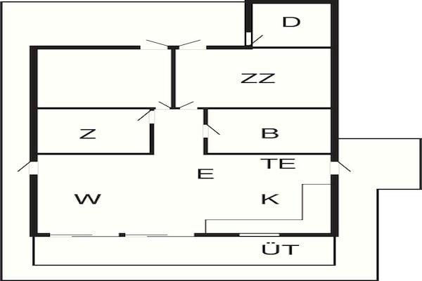 Foto van 6 persoons vakantie huis in Ringkøbing - Vakantiehuis in Ringkøbing - FloorPlan