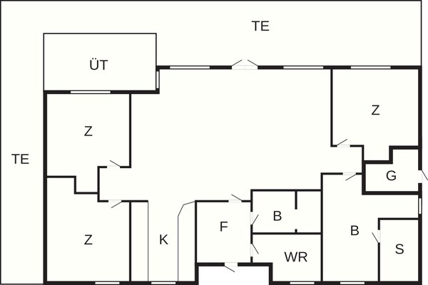 Foto van 6 persoons vakantie huis in Aabenraa-By Traum - Vakantiehuis in Aabenraa - FloorPlan