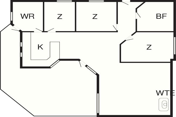 Foto van 6 persoons vakantie huis in Karrebæksminde - Vakantiehuis in Karrebæksminde - FloorPlan