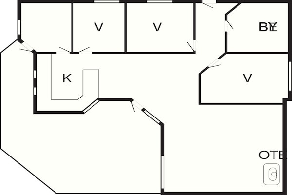 Foto van 6 persoons vakantie huis in Karrebæksminde - Vakantiehuis in Karrebæksminde - FloorPlan