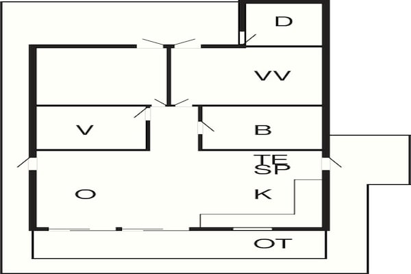 Foto van 6 persoons vakantie huis in Ringkøbing - Vakantiehuis in Ringkøbing - FloorPlan