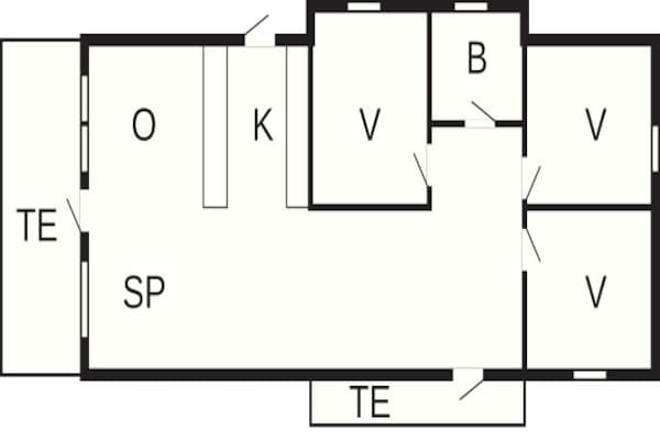 Foto van 6 persoons vakantie huis in Jægerspris-By Traum - Vakantiehuis in Jægerspris - FloorPlan
