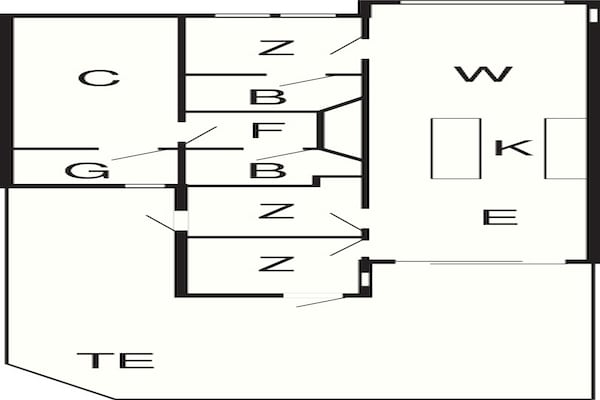 Foto van 7 persoons vakantie huis in Gilleleje-By Traum - Vakantiehuis in Gilleleje - FloorPlan