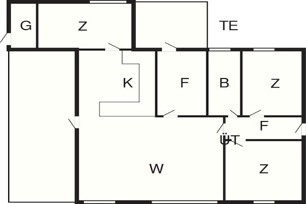 Foto van 6 persoons vakantie huis in Ans By-By Traum - Vakantiehuis in Ans By - FloorPlan