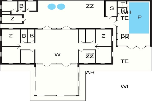Foto van 24 persoons vakantie huis in Læsø-By Traum - Vakantiehuis in Læsø - FloorPlan