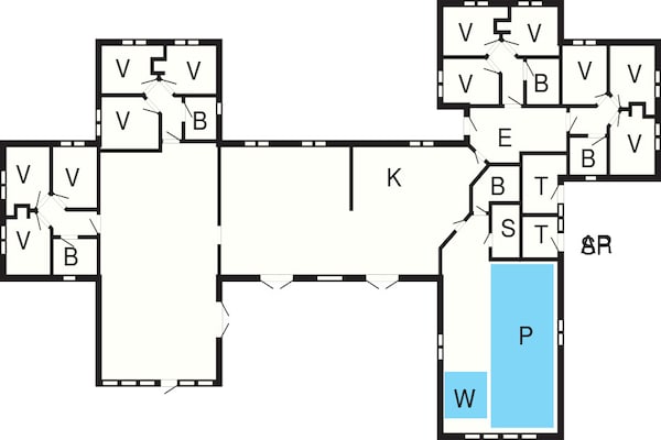Foto van Luxe villa met zwembad in Grena - Vakantiehuis in Grenaa - FloorPlan