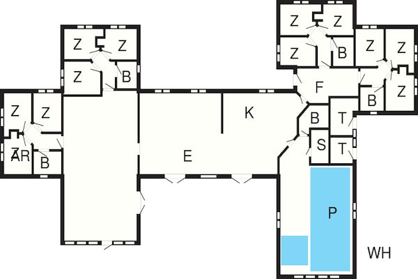 Foto van Luxe villa met zwembad in Grena - Vakantiehuis in Grenaa - FloorPlan