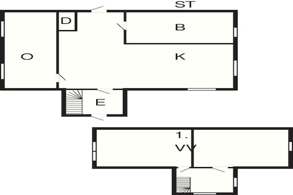 Foto van Landelijk vakantiehuisje aan het meer - Vakantiehuis in TÖCKSFORS - FloorPlan