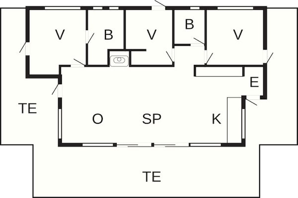 Foto van 7 persoons vakantie huis in Jerup-By Traum - Vakantiehuis in Jerup - FloorPlan