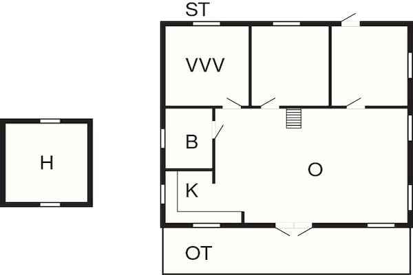 Foto van 6 persoons vakantie huis in Rønne - Vakantiehuis in Rønne - FloorPlan