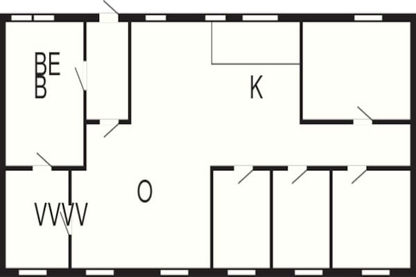 Foto van Appartement in Vakantiepark - gratis waterpark - Vakantiehuis in Ulfborg - FloorPlan