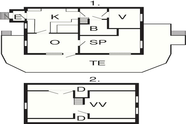 Foto van Huisje aan zee met balkon en barbecue - Vakantiehuis in STRÖMSTAD - FloorPlan