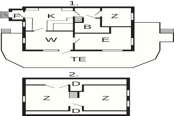 Foto van Huisje aan zee met balkon en barbecue - Vakantiehuis in STRÖMSTAD - FloorPlan