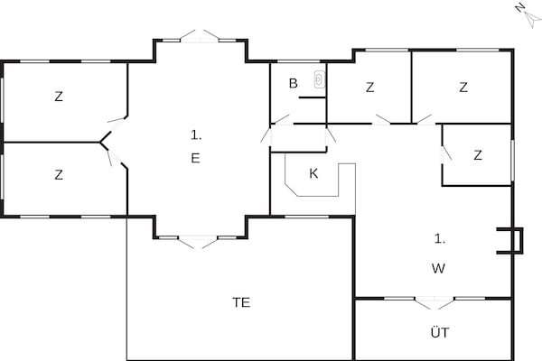 Foto van 6 persoons vakantie huis in Væggerløse-By Traum - Vakantiehuis in Væggerløse - FloorPlan