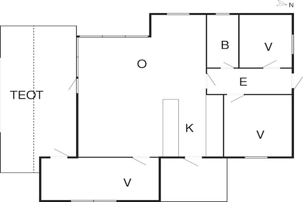 Foto van Luxe woning in Hals, geschikt voor 6 gasten - Vakantiehuis in Hals - FloorPlan