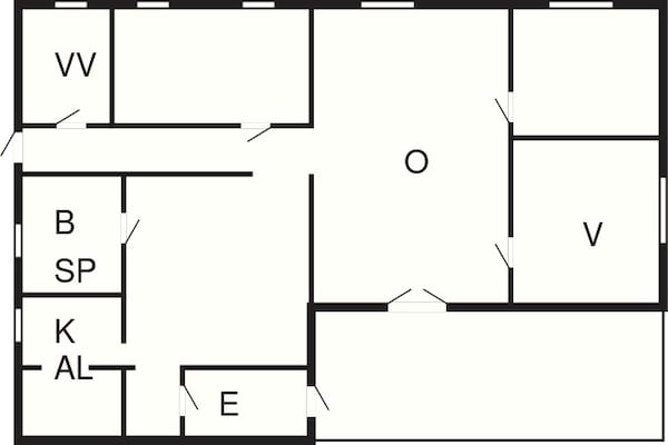 Foto van 6 persoons vakantie huis in MUNSö-By Traum - Vakantiehuis in MUNSö - FloorPlan