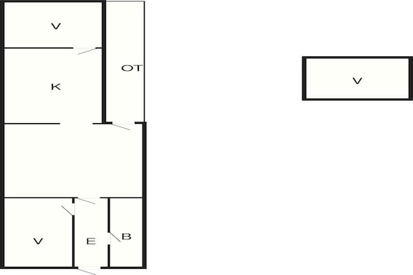 Foto van Charmant toevluchtsoord in Rorvig - Vakantiehuis in Rørvig - FloorPlan
