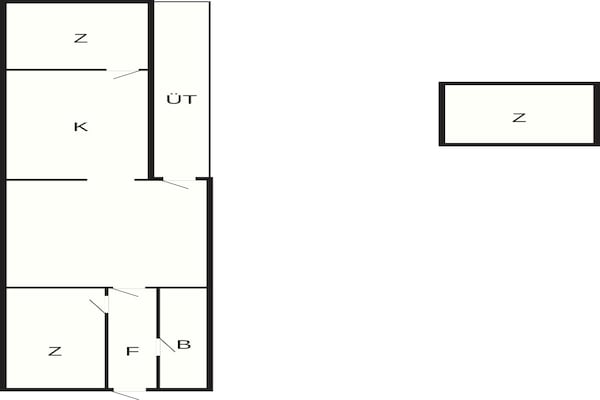 Foto van Charmant toevluchtsoord in Rorvig - Vakantiehuis in Rørvig - FloorPlan