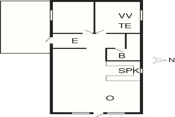 Foto van 6 persoons vakantie huis in Ringkøbing - Vakantiehuis in Ringkøbing - FloorPlan