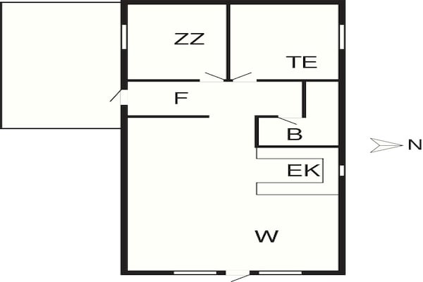 Foto van 6 persoons vakantie huis in Ringkøbing - Vakantiehuis in Ringkøbing - FloorPlan