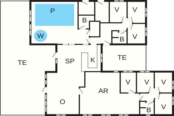 Foto van 18 persoons vakantie huis in Bogense - Vakantiehuis in Bogense - FloorPlan