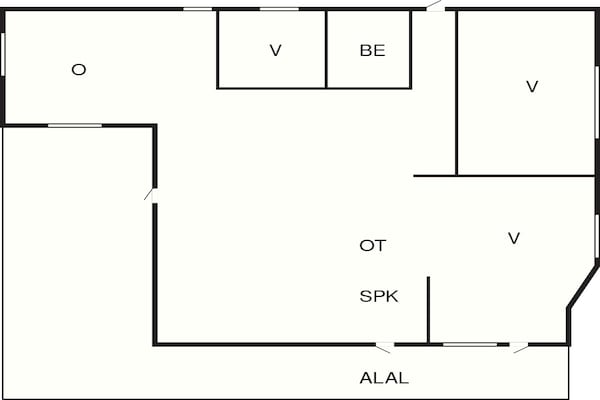 Foto van Familie vakantiehuis in Juelsminde - Vakantiehuis in Juelsminde - FloorPlan
