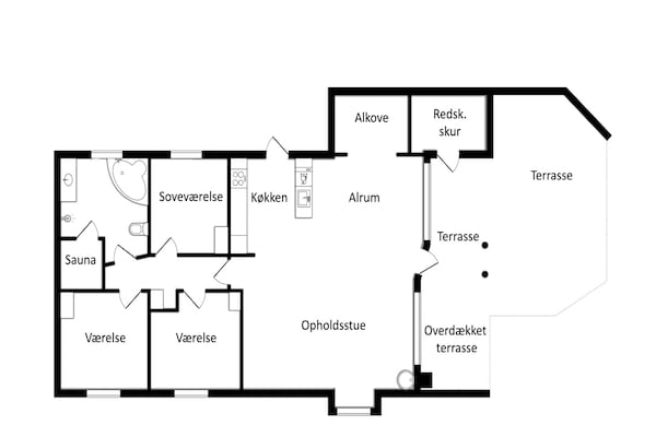 Foto van Gezellig toevluchtsoord in Houstrup - Vakantiehuis in Nørre Nebel - FloorPlan