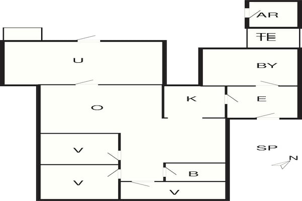 Foto van 6 persoons vakantie huis in Skals-By Traum - Vakantiehuis in Skals - FloorPlan