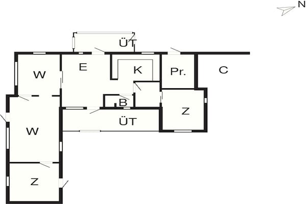 Foto van 8 persoons vakantie huis in Ebeltoft - Vakantiehuis in Ebeltoft - FloorPlan