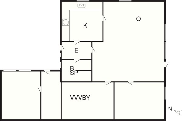 Foto van 6 persoons vakantie huis in Rødvig Stevns-By Traum - FloorPlan