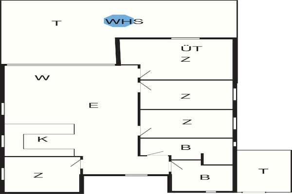 Foto van Moderne oase in Marielyst - Vakantiehuis in Væggerløse - FloorPlan