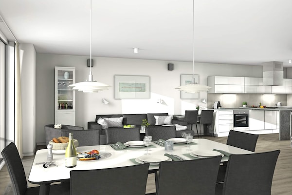 Foto van Villa aan water met panoramisch uitzicht op zee - Vakantiehuis in Wendtorf - Indoor